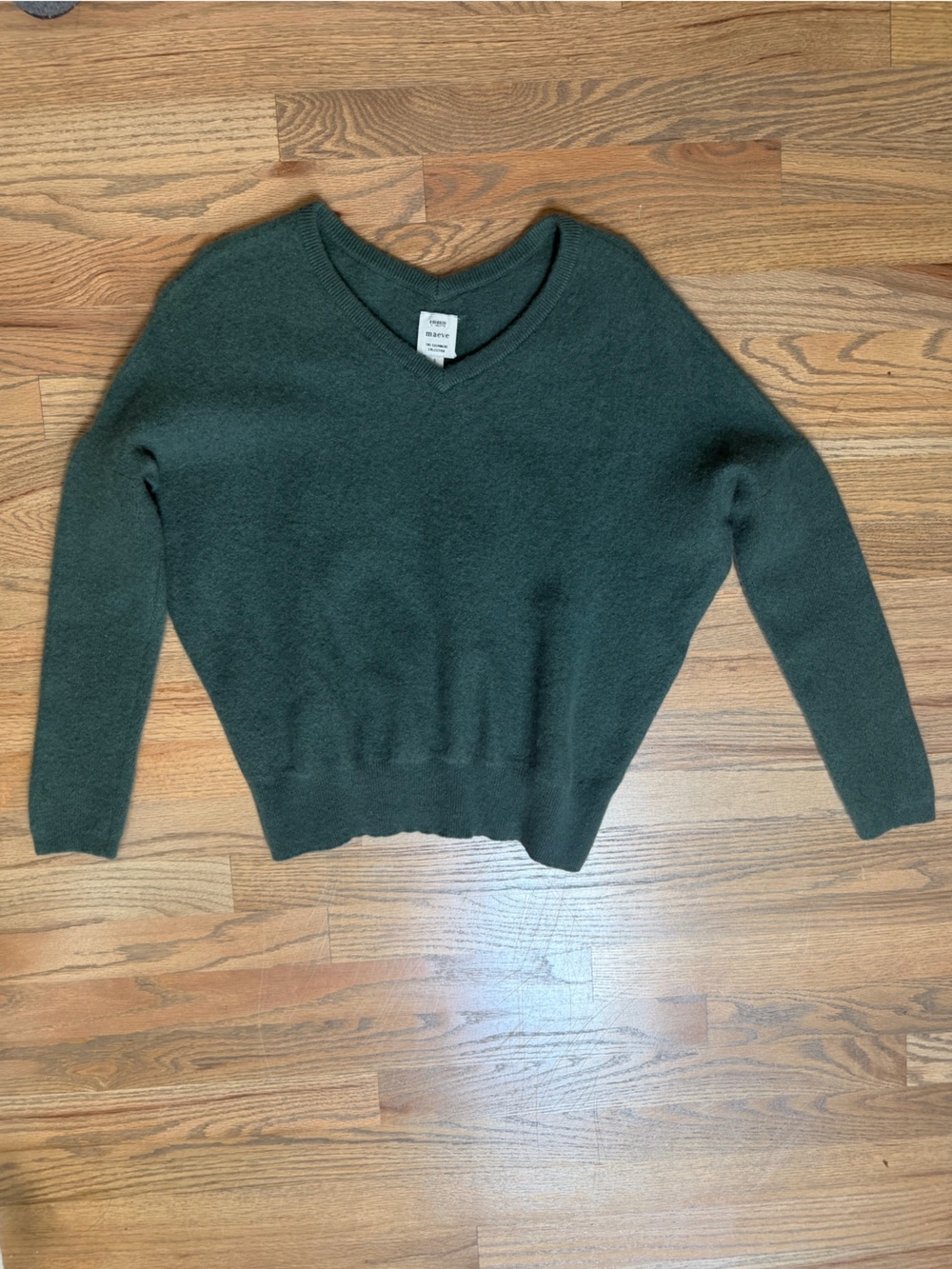 Maeve Soft Green Cashmere Sweater